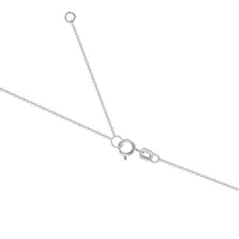 Load image into Gallery viewer, 14K White Gold Oval Peridot Pendant Necklace