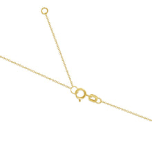 Load image into Gallery viewer, 14K Yellow Gold 3-Stone Diamond Cross Necklace