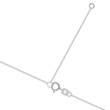 Load image into Gallery viewer, 14K White Gold Cathedral Diamond Cross Necklace