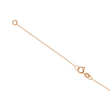 Load image into Gallery viewer, 14K Rose Gold Diamond Mini Box Cross Necklace