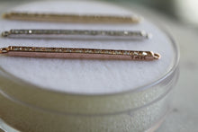 Load image into Gallery viewer, 14K Rose Gold Diamond Bar Necklace