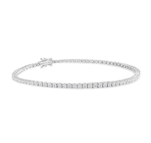 14K White Gold 2.75 ctw Tennis Diamond Bracelet